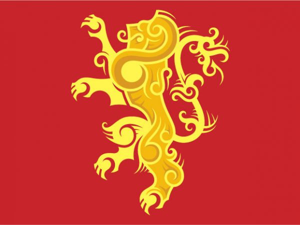 House lannister sigil t shirt design for sale