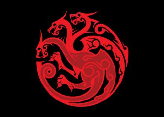 House Targaryen Sigil graphic t-shirt design