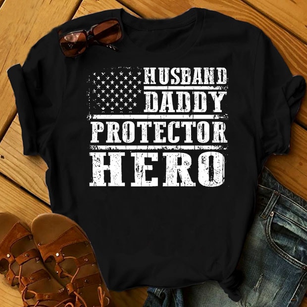 Free Free 306 Husband Daddy Protector Hero Veteran Flag Svg SVG PNG EPS DXF File