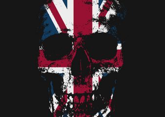 Kingdom Skull commercial use t-shirt design