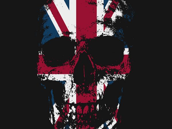 Kingdom skull commercial use t-shirt design