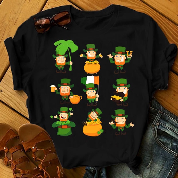 SPECIAL ST PATRICK’s DAY PART 3- 101 EDITABLE DESIGNS – 90% OFF – PSD and PNG – LIMITED TIME ONLY! buy t shirt design artwork