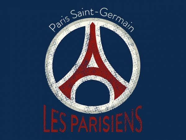 Les parisiens fans club t shirt design