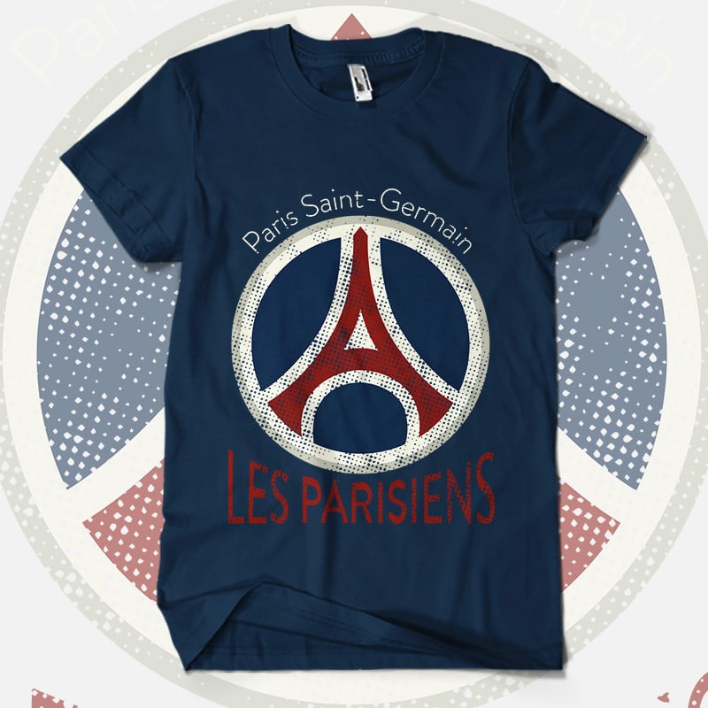 Les Parisiens Fans Club t shirt design