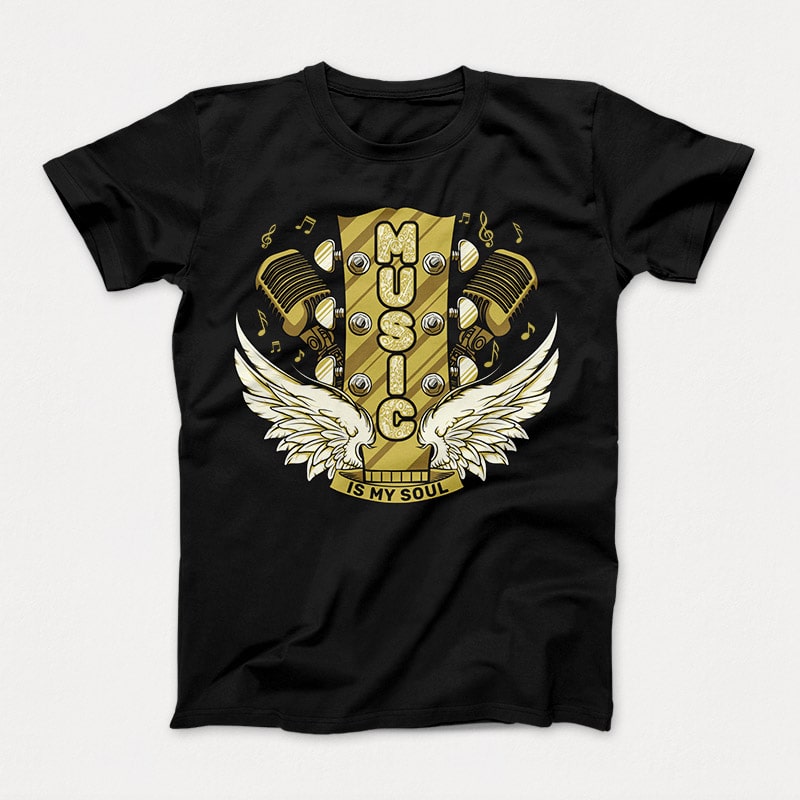 Musicians Soul t shirt design for download