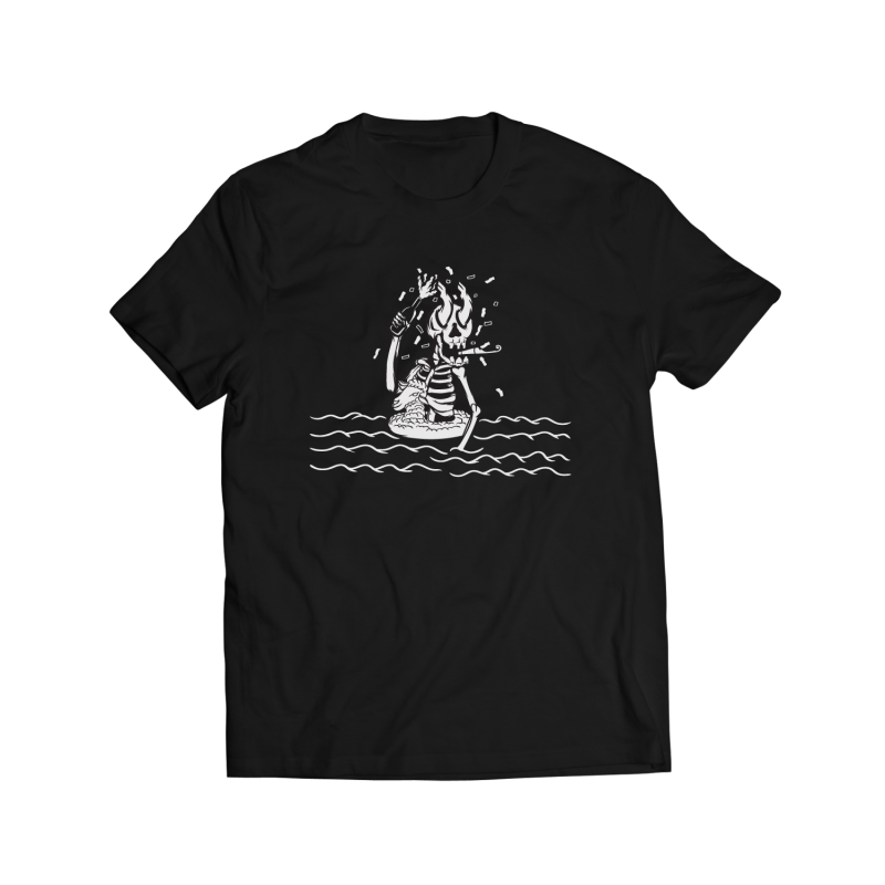 Skull and sheep bouy t shirt design for sale