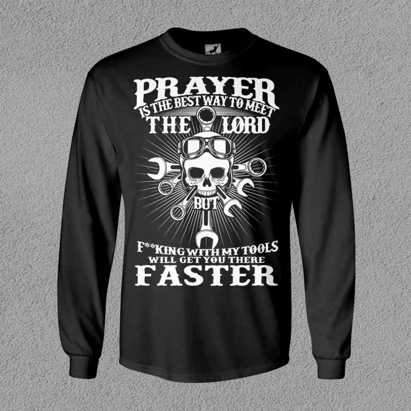 Pray Mechanic shirt design png