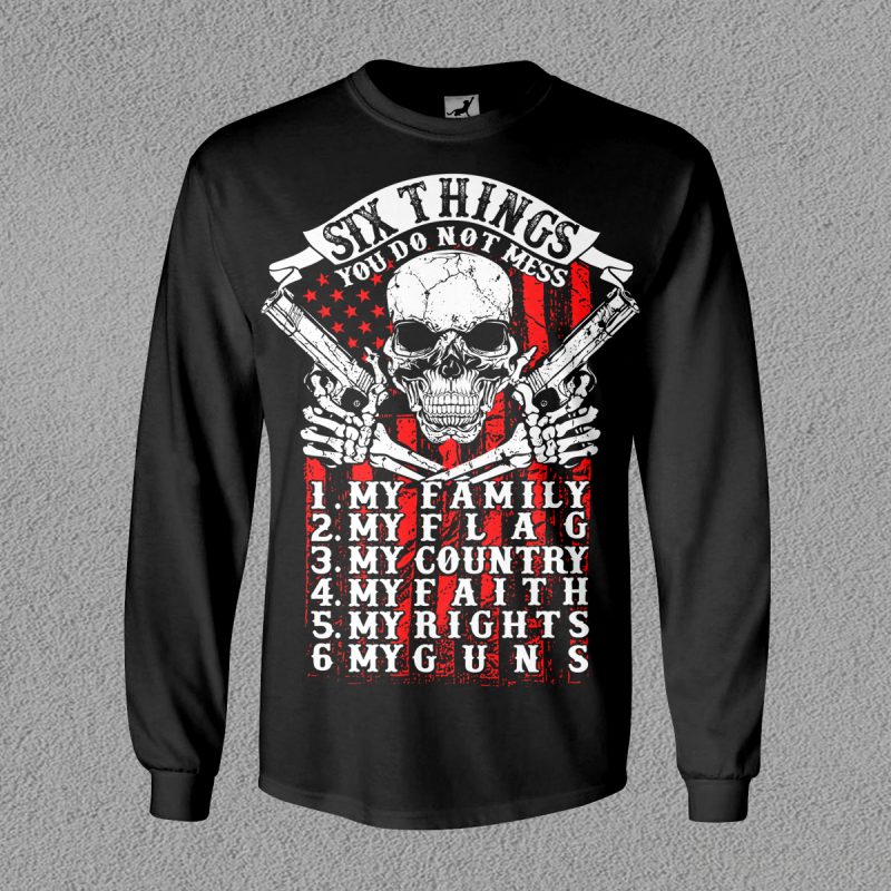 Six Things t shirt design for purchase