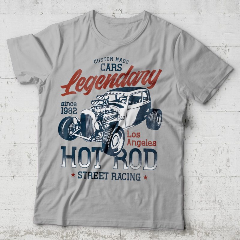 Legendary Hot Rod vector t-shirt design