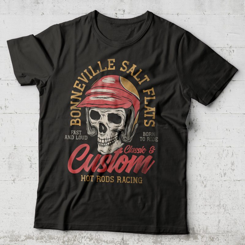 Custom Hot Rods Racing t shirt design for sale