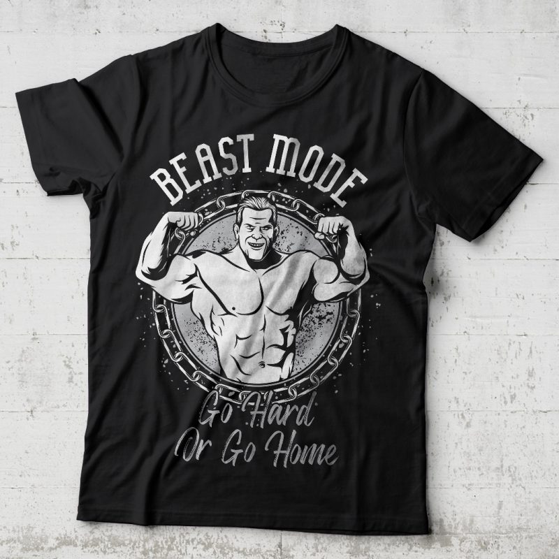 Beast mode vector t-shirt design