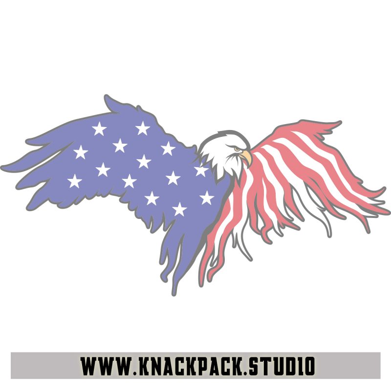 Patriotic Eagle design for t shirt buy t shirt design