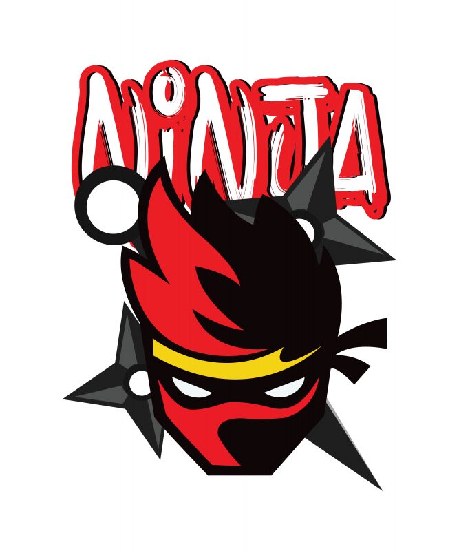 Download Ninja Graphic t-shirt design for commercial use SVG - EPS ...