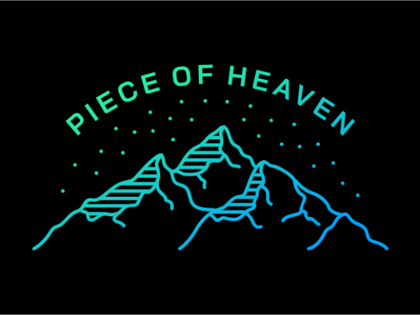 Peace of heaven buy t shirt design for commercial use