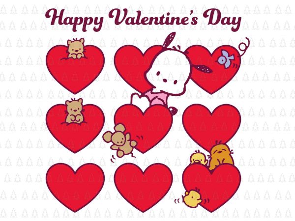 Pochacco happy valentine’s day,pochacco happy valentine’s day svg,pochacco happy valentine’s day png,pochacco happy valentine’s day design tshirt,pochacco love svg,love svg,valentine svg,happy valentine png,valentive design design