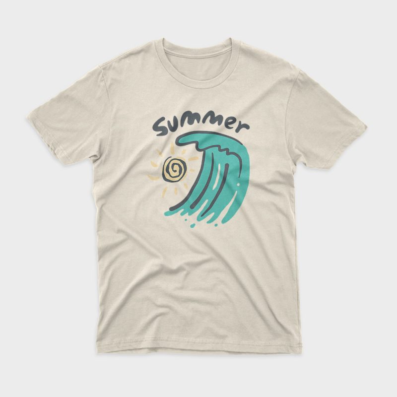 Summer Beach graphic t-shirt design - Buy t-shirt designs