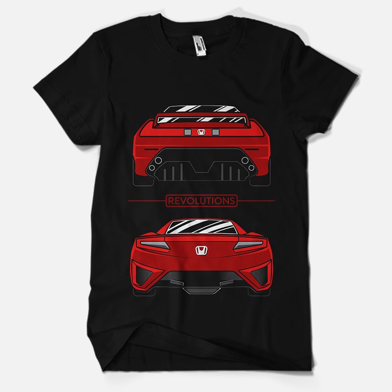 Car NSX Revolution t-shirt design for sale