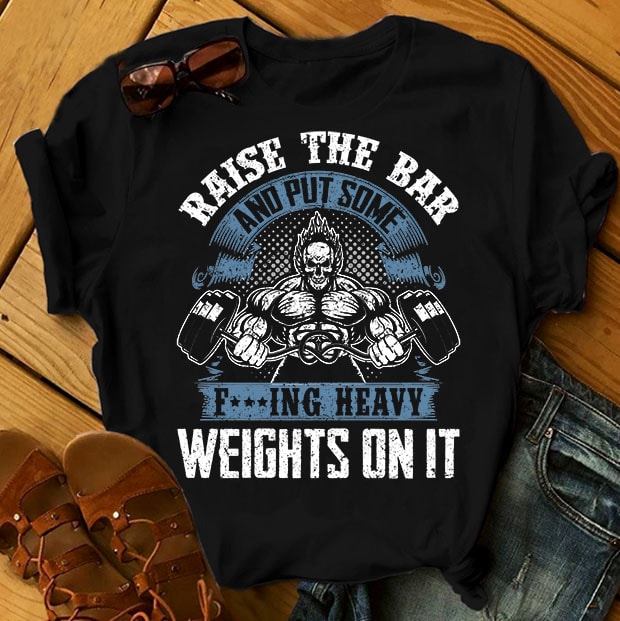 t-shirt vector GYM Bundle Part 1 - 50 Designs - 90% OFF