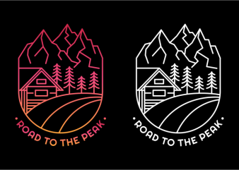 Road to The Peak ready made tshirt design