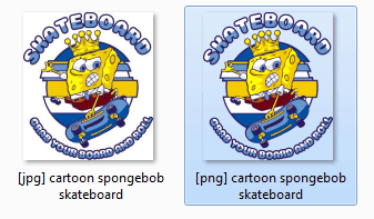 Cartoon Spongebob Skateboard PNG – ready made tshirt design