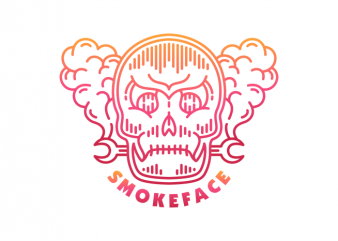 Smoke Face shirt design png buy t shirt design