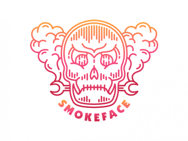 Smoke face shirt design png buy t shirt design