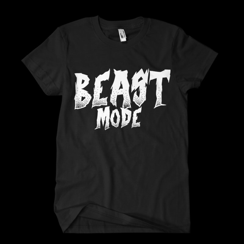 beast mode typo ready made tshirt design