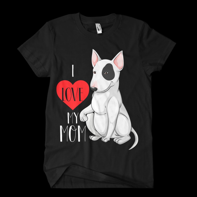 love mom t-shirt design for sale