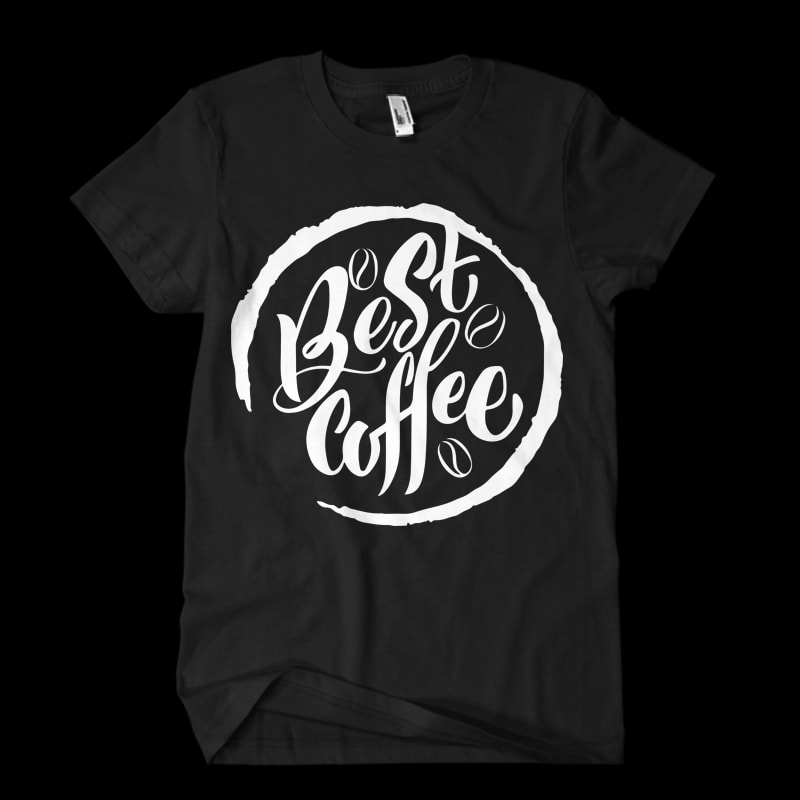 best coffee t-shirt design for commercial use