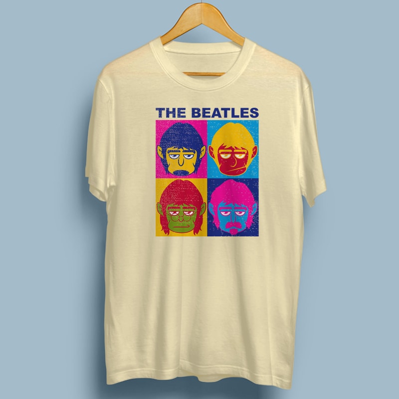 THE BEATLES buy t shirt design for commercial use