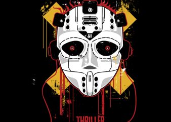 THRILLER t-shirt design for commercial use