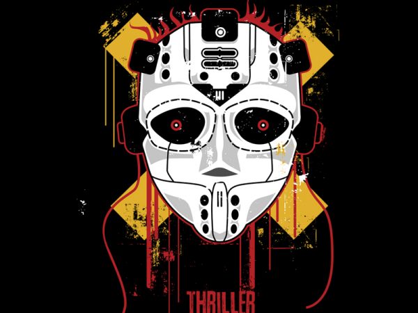 Thriller t-shirt design for commercial use