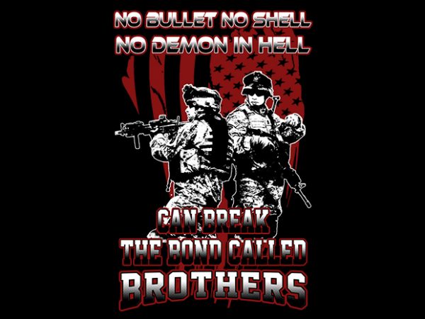 The brotherhood graphic t-shirt design