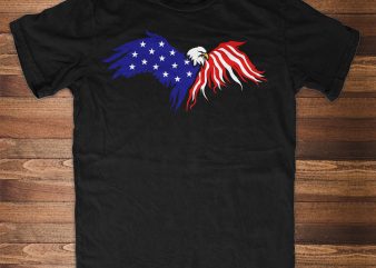 Patriotic Eagle design for t shirt