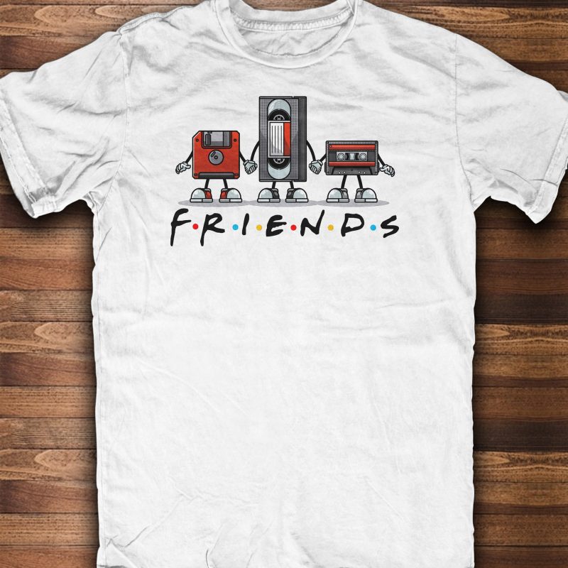 t shirt design for friends