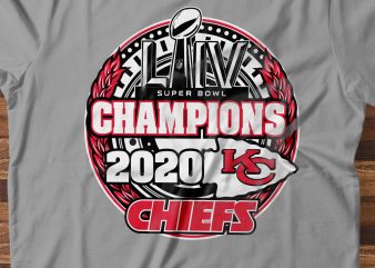 Kansas City CHIEFS – SuperBowl 2020 CHAMP ready made tshirt design