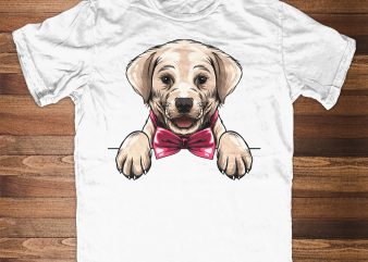 Cute Labrador Retriever Peeking t shirt design to buy