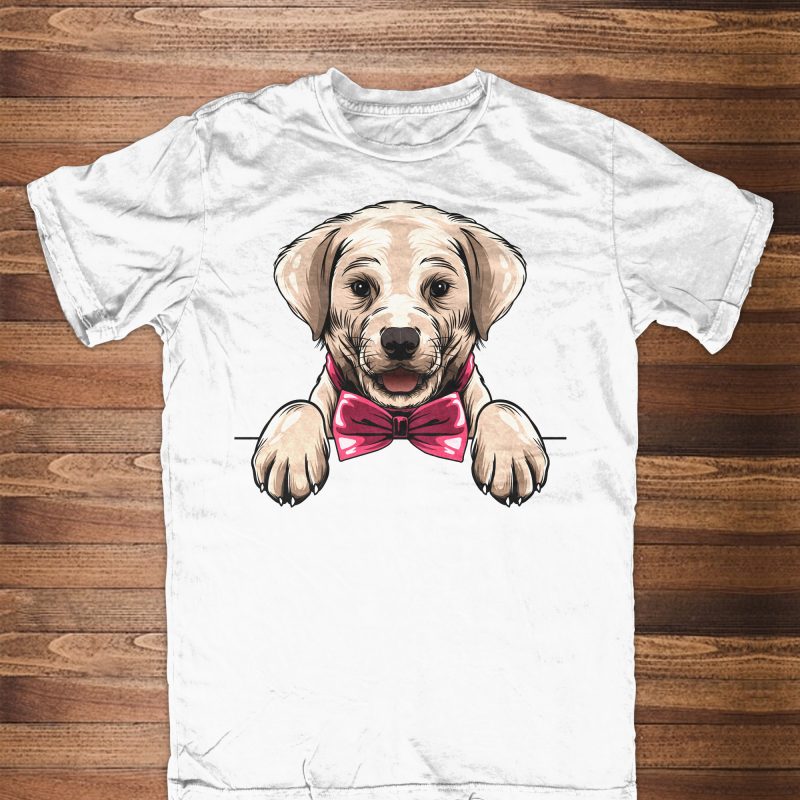 Cute Labrador Retriever Peeking t shirt design to buy