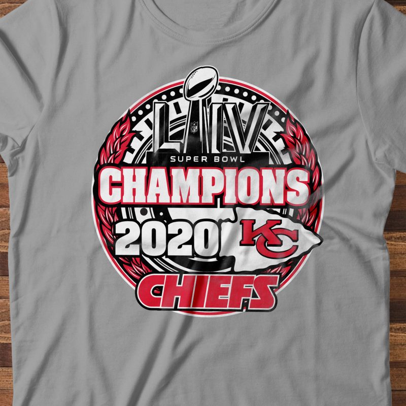 Kansas City CHIEFS - SuperBowl 2020 CHAMP ready made tshirt design - Buy t-shirt  designs
