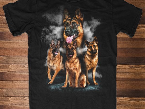 German Shepherd Dog t shirt design to buy