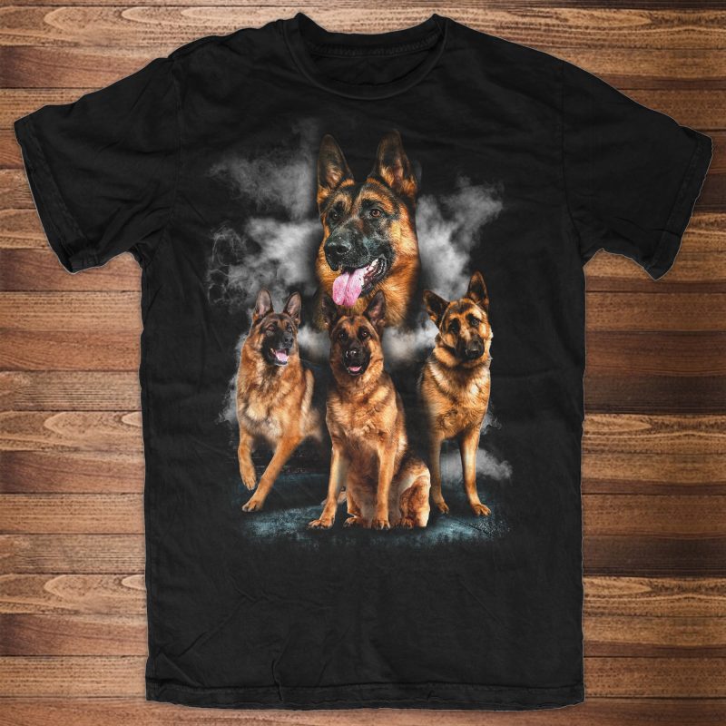 German Shepherd Dog t shirt design to buy