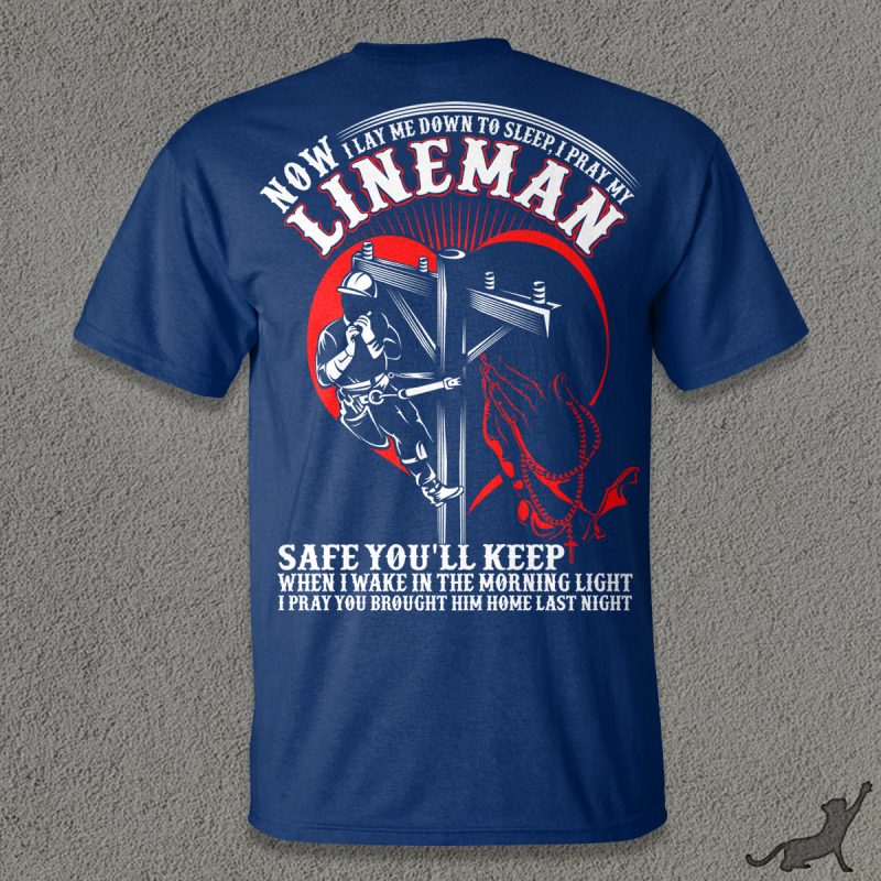 Lineman t shirt design template