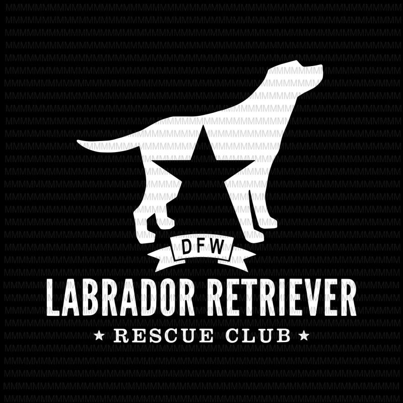 DFW Labrador Retriever Rescue Club svg, White Logo svg, png, dxf, eps, ai file t shirt design for download