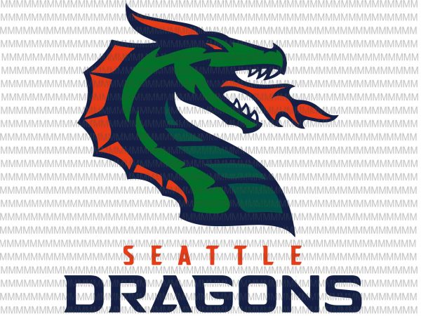 Vintage-seattle-football-season-2020-dragons svg, seattle dragons svg, png, dxf, eps, ai file graphic t-shirt design