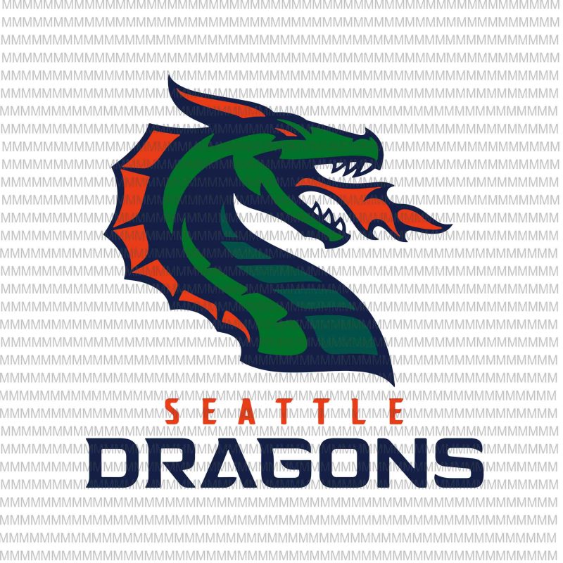 Vintage-Seattle-Football-Season-2020-Dragons svg, Seattle Dragons svg, png, dxf, eps, ai file graphic t-shirt design
