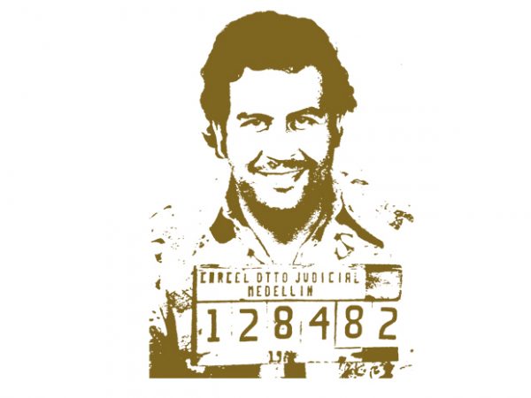 Pablo escobar t shirt design for purchase