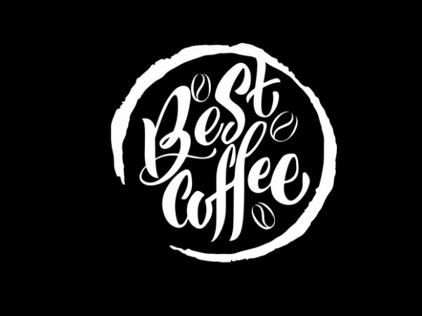 Best coffee t-shirt design for commercial use
