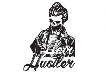 hair hustler buy t shirt design artwork