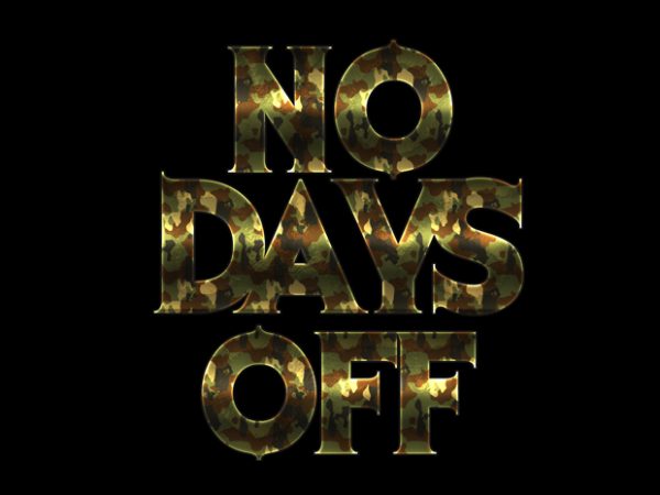 No days off4 shirt design png