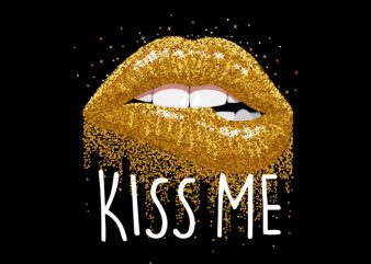 kiss me t shirt design template